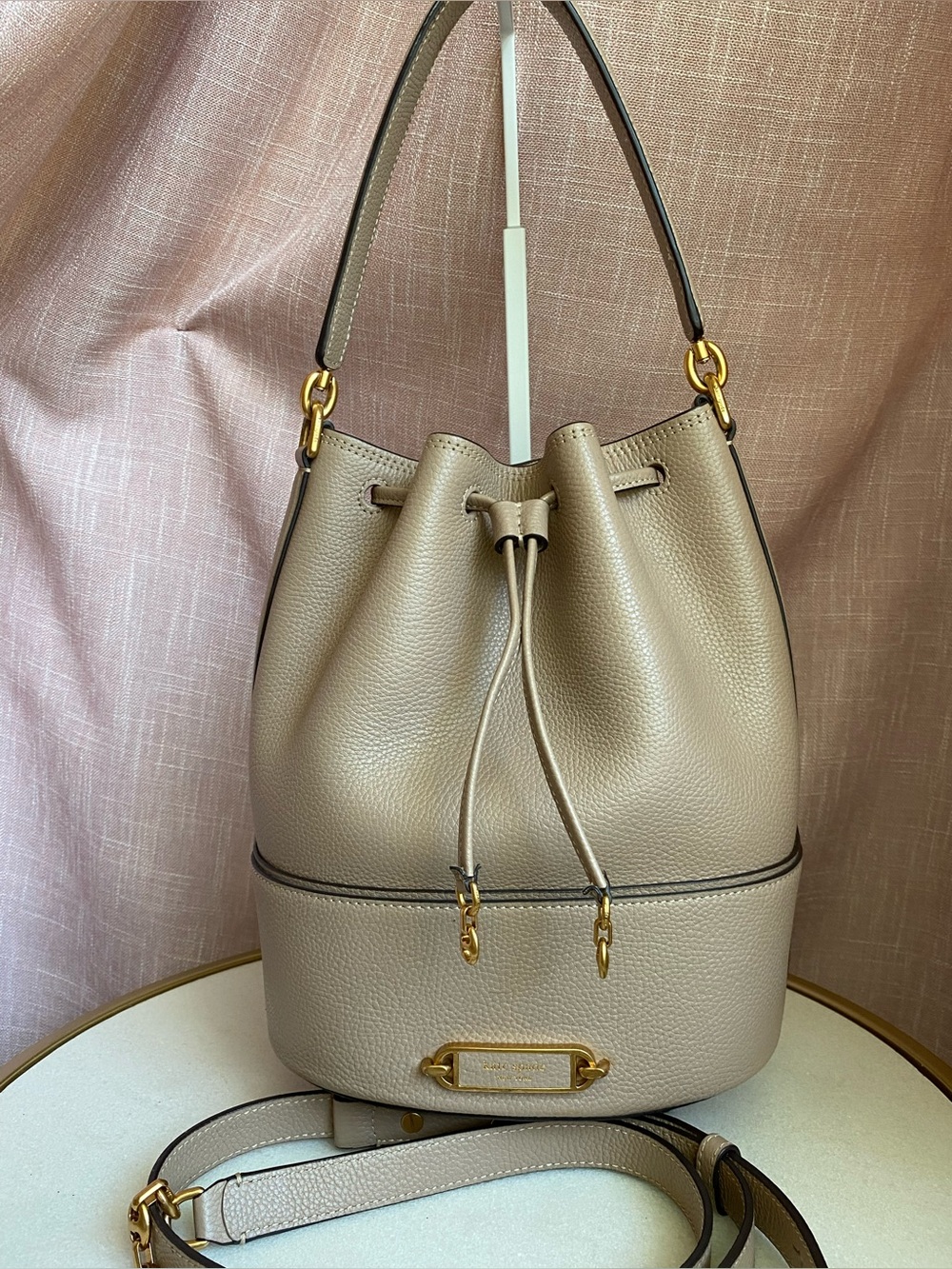 kate spade Grammercy Beige Pebbled leather bag